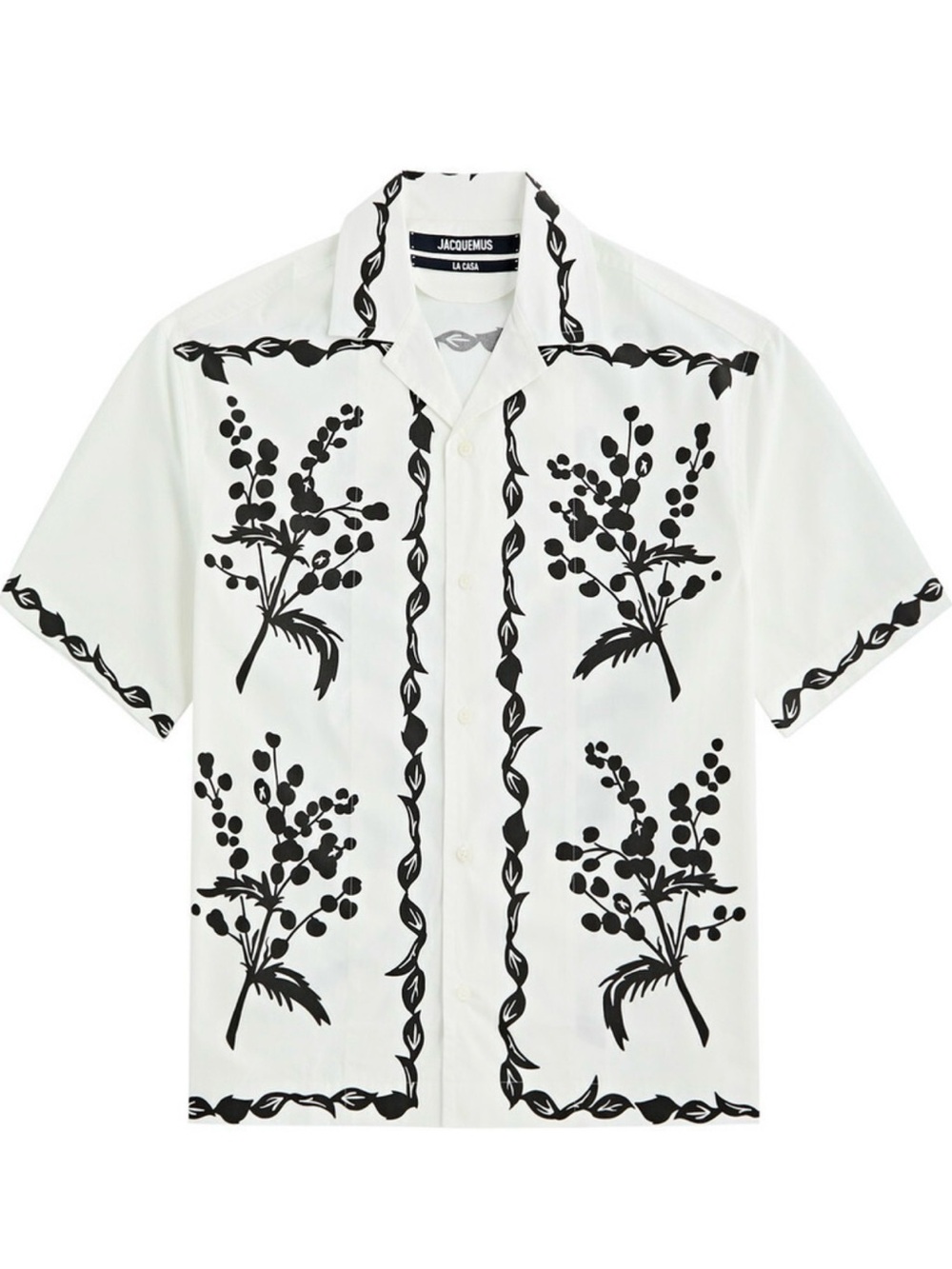 JACQUEMUS La Chemise Jean Printed Cotton Poplin Print Shirt IT52